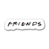 Friends Logo Sticker featuring the iconic Friends emblem design. Perfect for laptops, water bottles, and personalizing your gear with sitcom charm.