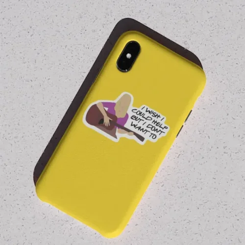 Embrace the eccentricity with our Phoebe Buffay sticker. Perfect for laptops, water bottles, and more. Add a touch of Friends charm to your style!
