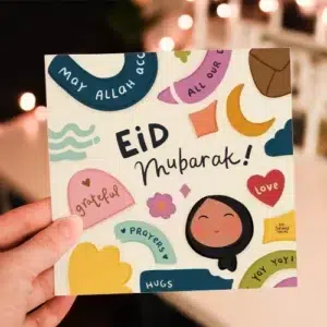 Eid Mubarak greeting cards with colorful designs and Islamic patterns. to share the spirit of eid with your loved ones