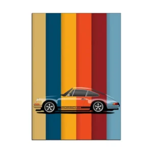 Sleek Porsche 911 Carrera GT poster - perfect car wall art for your room.