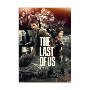 The Last of Us movie poster featuring Joel and Ellie in a post-apocalyptic setting.