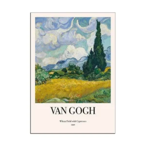 Adorn your walls with the rustic charm of Van Gogh's Wheat Field poster, enhancing your décor with artistic sophistication. Pakistan's Finest Wall Decor, Wall Art.