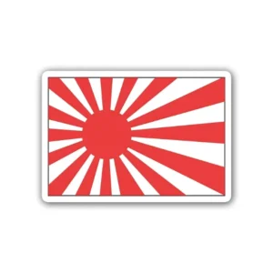A Rising Sun Japan JDM sticker ideal for laptops, diaries, bottles, and more, perfect as a gift for car enthusiasts.