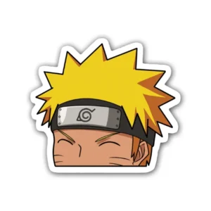 Naruto Sticker featuring iconic design, perfect for laptops, water bottles, and diaries. Made from durable PVC material for long-lasting style.