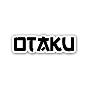 Otaku Sticker featuring stylish design, perfect for laptops, water bottles, and diaries. Made from durable PVC material for lasting style