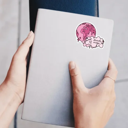 An "All Kinds Of Magic" cute sticker ideal for laptops, diaries, bottles, and more, perfect as an enchanting and whimsical gift.