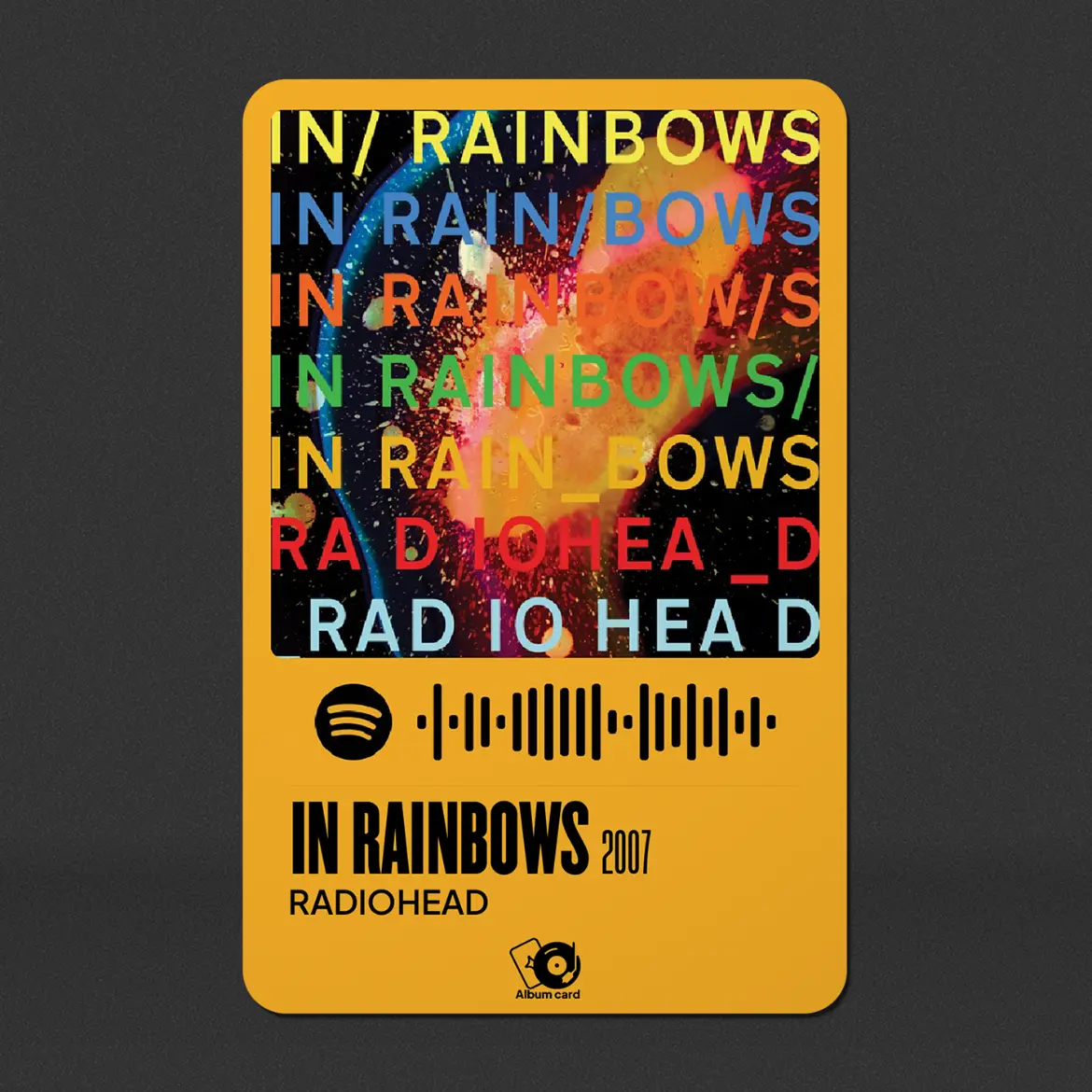 In Rainbow album card