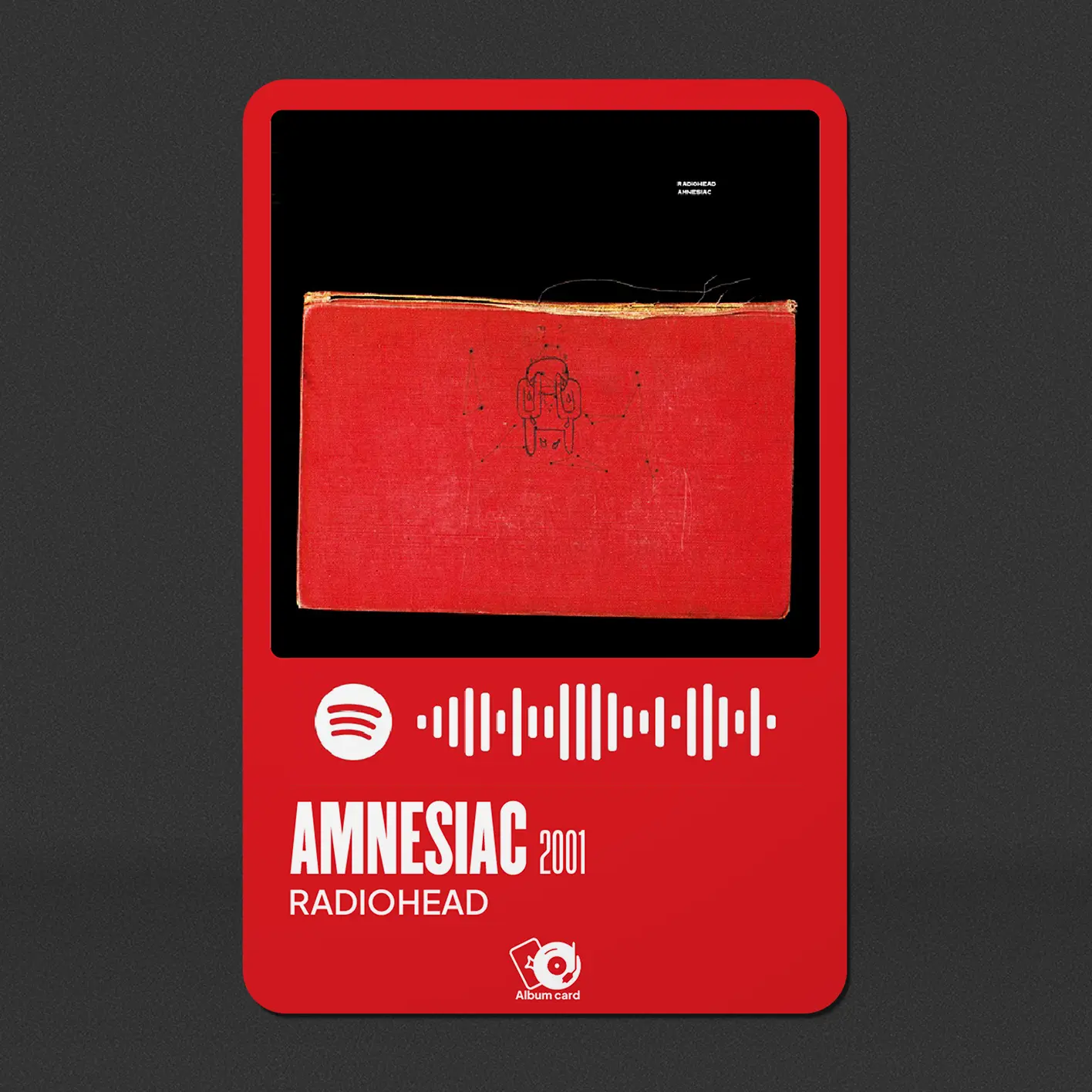 Amnesiac album card