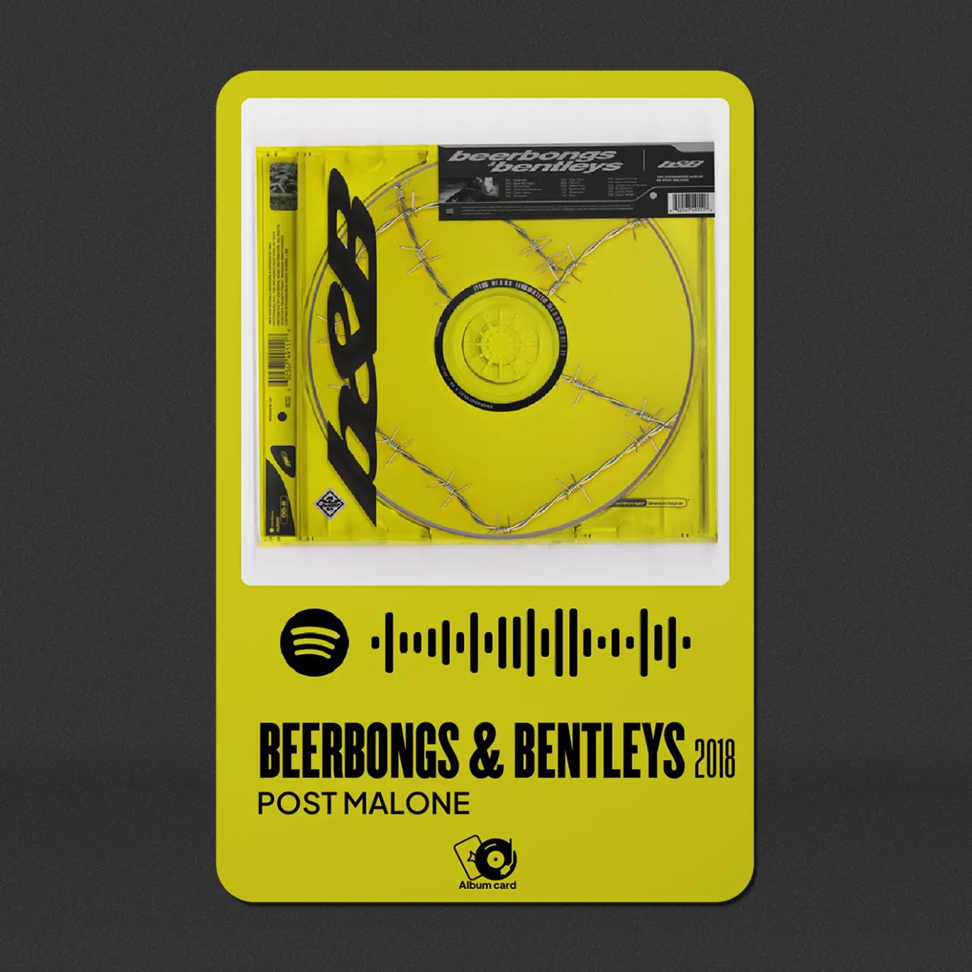 Beerbongs & Bentleys album card