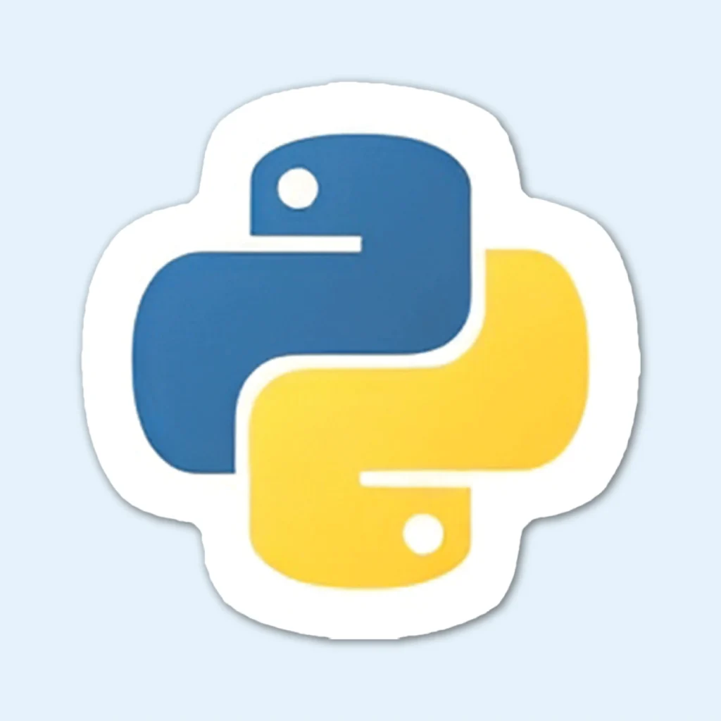 Python Logo Sticker | Development Stickers For Laptops and more