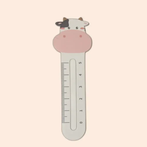 Cute Cow Bookmark With Ruler