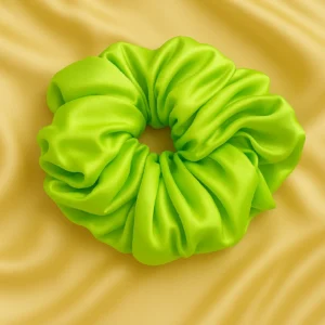 Green Shade Silk Scrunchies