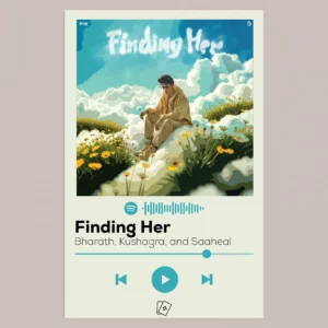 Finding Her – Bharath, Kushagra, and Saaheal Music Card
