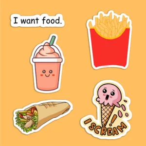 Kawaii Food Lovers Sticker Pack