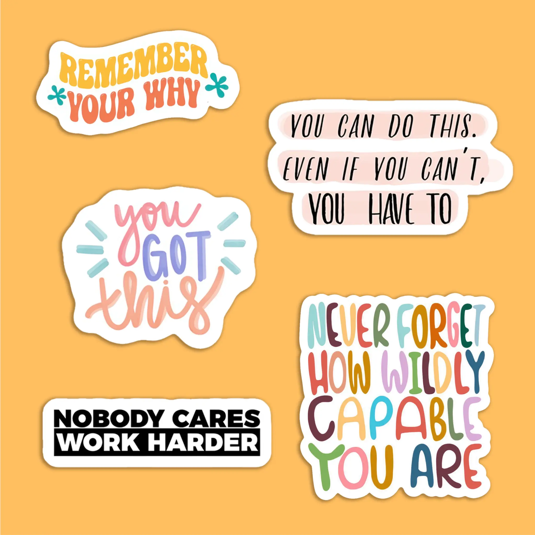 Hustle & Motivation Sticker Pack