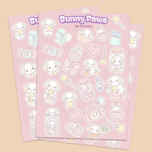 Bunny Paws Sticker Sheet