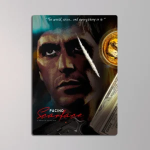 Scarface Al Pacino Classic Metal Poster
