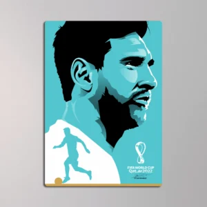 Messi Qatar World Cup 2022 Metal Poster