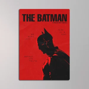 The Batman Noir Silhouette Metal Poster
