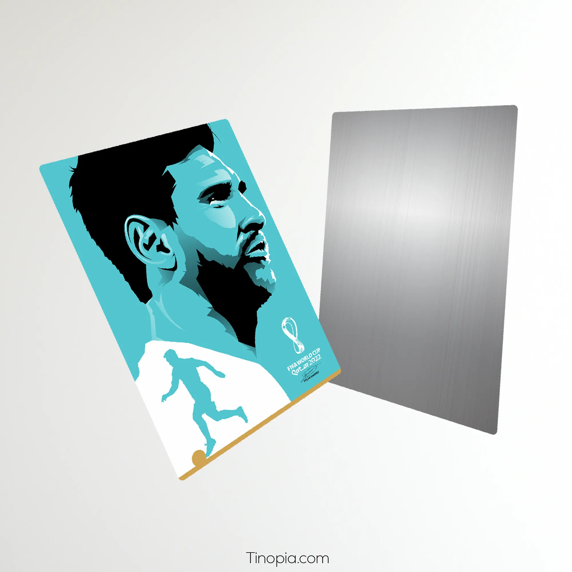Messi Qatar World Cup 2022 Metal Poster