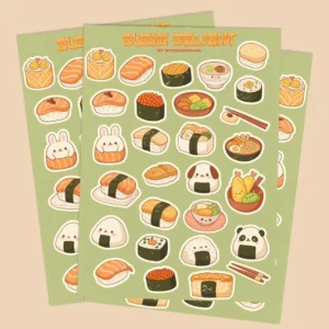 Sushi Delight Sticker Sheet
