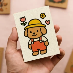 Little Puppy Farmer Mini Notebook