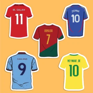 Football Jersey Stickers Pack