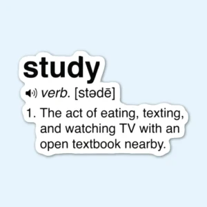 Study definition sticker