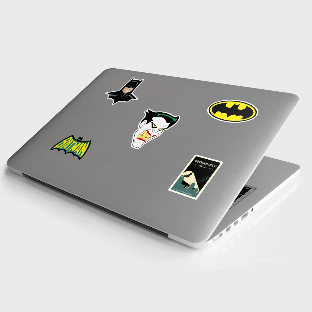 Batman The Animated Series Stickerpack on laptop