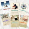 Cozy Cats 2026 Mini Desk Calendar 1