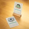 Cozy Cats 2026 Mini Desk Calendar on stand