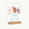 Nostalgic Cartoons 2026 Mini Desk Calendar mockup