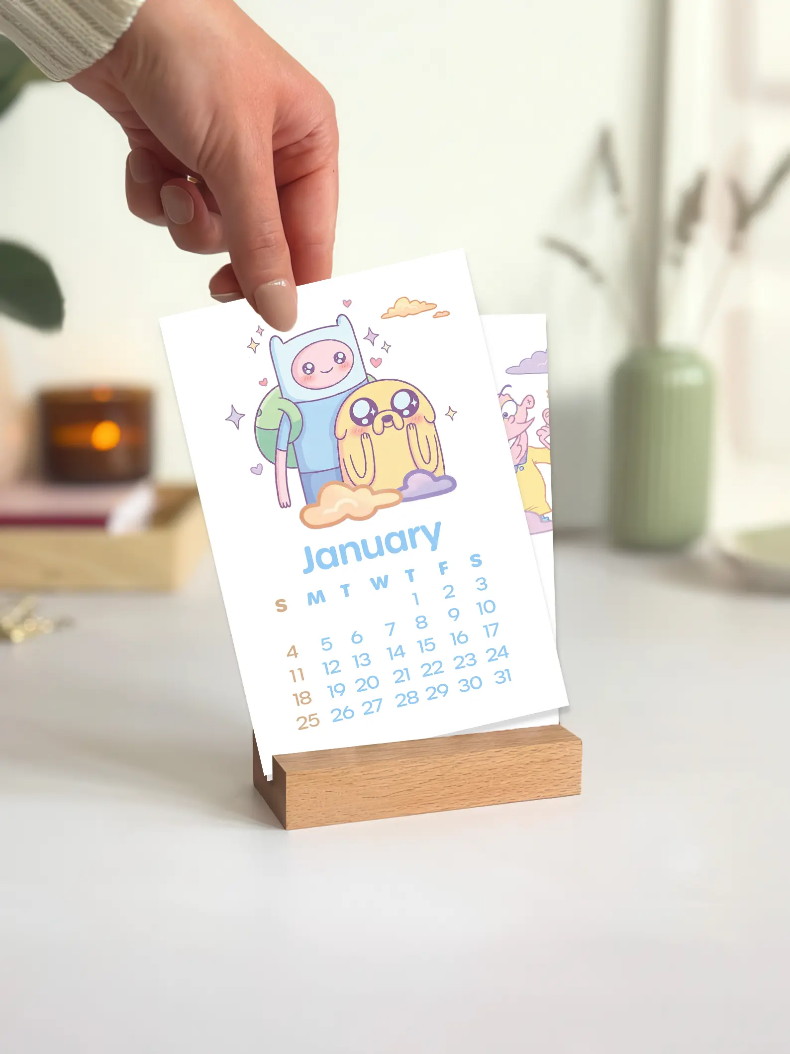 Nostalgic Cartoons 2026 Mini Desk Calendar