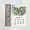 Nostalgic Lahore 2026 Mini Calendar size guide